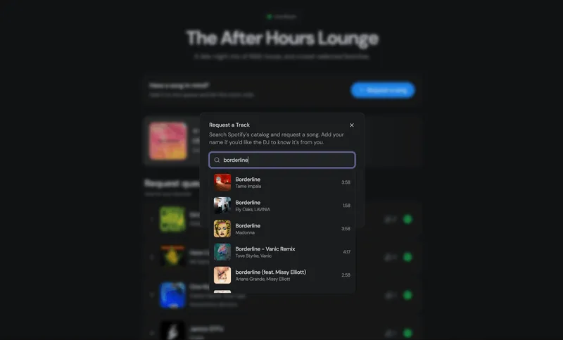 Guests request & vote